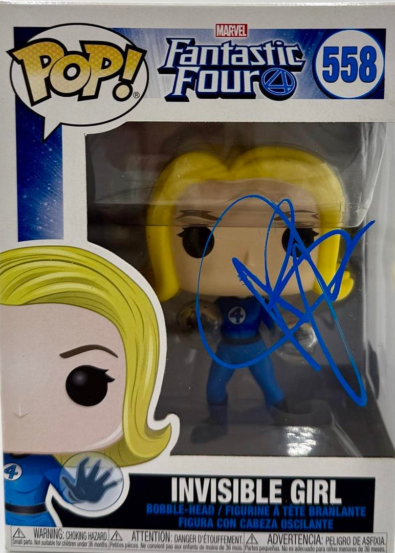 Jessica Alba Signed Funko Pop #558 Invisible Girl Sue Storm (Fantastic Four) - Beckett COA